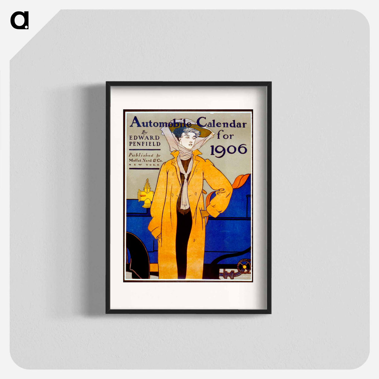 Automobile calendar - Edward Penfield Poster.