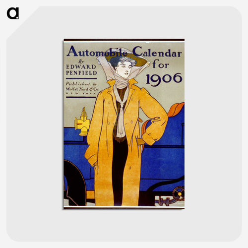 Automobile calendar - エドワード ペンフィールド Postcard.
