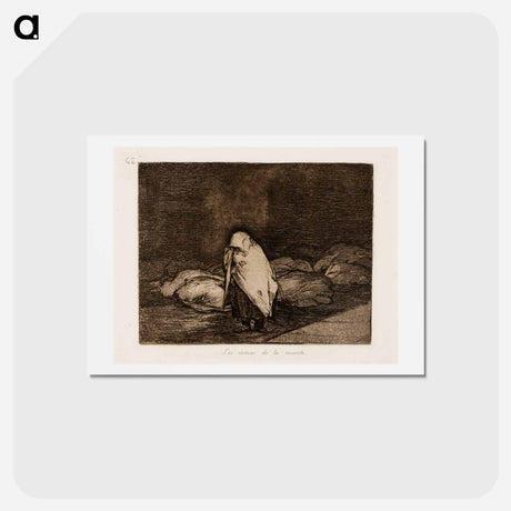 アートポストカード-Kuoleman vuoteet - フランシスコ デ ゴヤ Postcard.