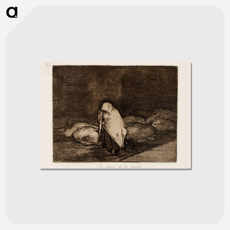アートポストカード-Kuoleman vuoteet - フランシスコ デ ゴヤ Postcard.