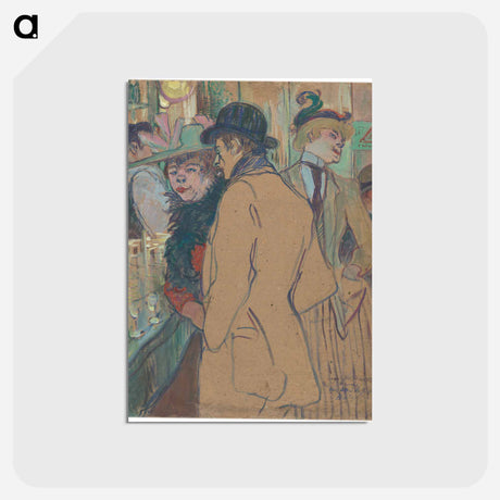 アートポストカード-Alfred la Guigne - アンリ ド トゥールーズ ロートレック Postcard.