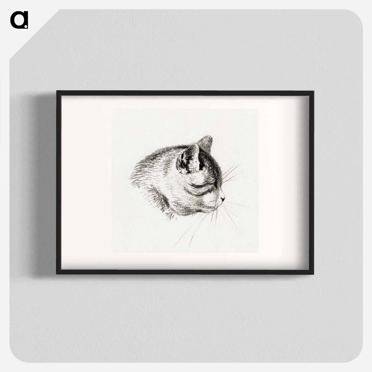 Sketch of a cat - Jean Bernard Poster.