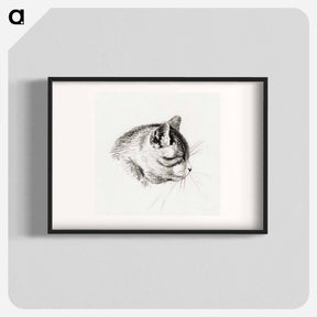 アートポスター-Sketch of a cat - ジャン ベルナール Poster.