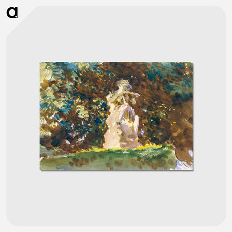 アートポストカード-Boboli Garden, Florence - ジョン シンガー サージェント Postcard.