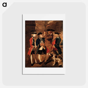 アートポストカード-Portrait of Charles Turner, Sir William Lowther, Joseph Leeson and Monsieur Huet - ジョシュア レノルズ Postcard.