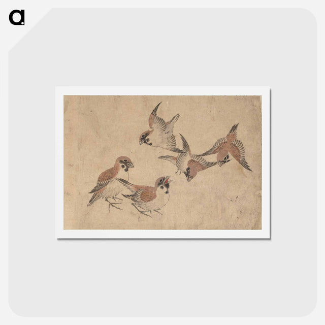 アートポストカード-Album of Sketches by Katsushika Hokusai and His Disciples - 葛飾 北斎 Postcard.