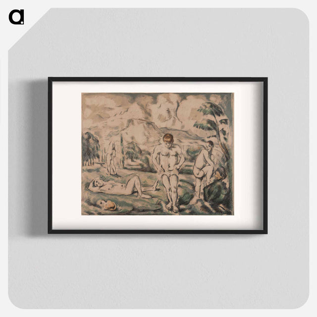 アートポスター-The Large Bathers - ポール セザンヌ Poster.