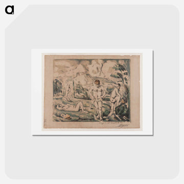 The Large Bathers - ポール セザンヌ Postcard.