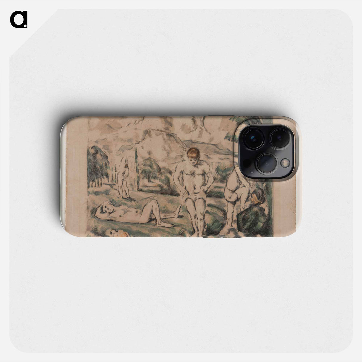 The Large Bathers - Paul Cezanne Phone Case.