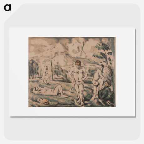 アートポスター-The Large Bathers - ポール セザンヌ Poster.