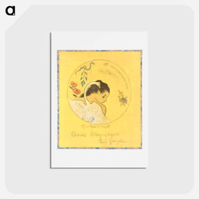 アートポストカード-Leda - ポール ゴーギャン Postcard.
