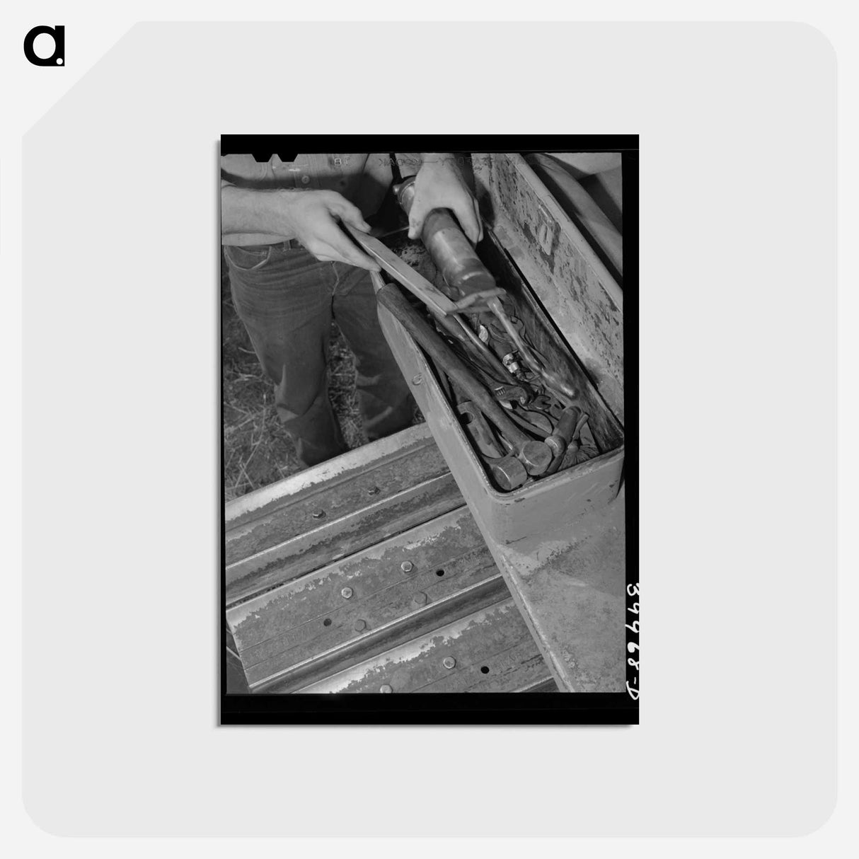 アートポストカード-Tractor Repair in Whitman County
 - ラッセル リー Postcard.