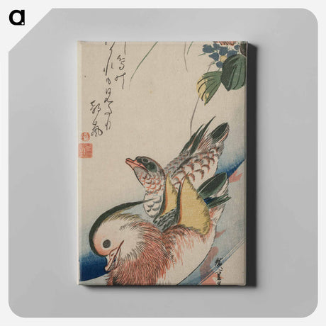 アートパネル-Mandarin Ducks
 - 歌川 広重 Canvas.