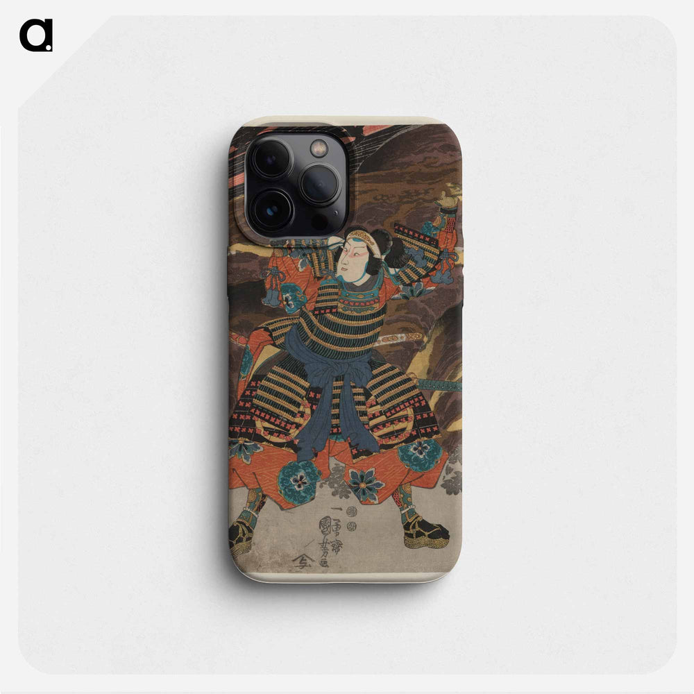 Wada yoshimori tomoe gozen yamabuki - 歌川 国芳 Phone Case.