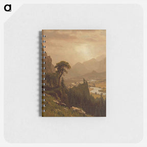 アートメモ帳-Sunset on the Mountain - アルバート ビアスタット Memo.