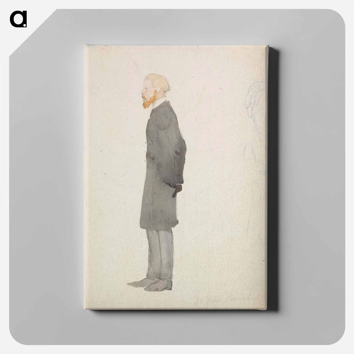 Caricature of doctor buistroff - アルバート エーデルフェルト Canvas.