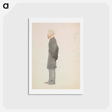 アートポストカード-Caricature of doctor buistroff - アルバート エーデルフェルト Postcard.