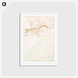 アートポストカード-Topographic map of the ruins of Thebes - アンティーク地図 Postcard.