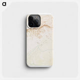 Topographic map of the ruins of Thebes - アンティーク地図 Phone Case.