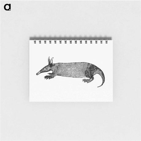 アートメモ帳-Anteater from Travels and Adventures in Southern Africa
 - 大英図書館 Memo.
