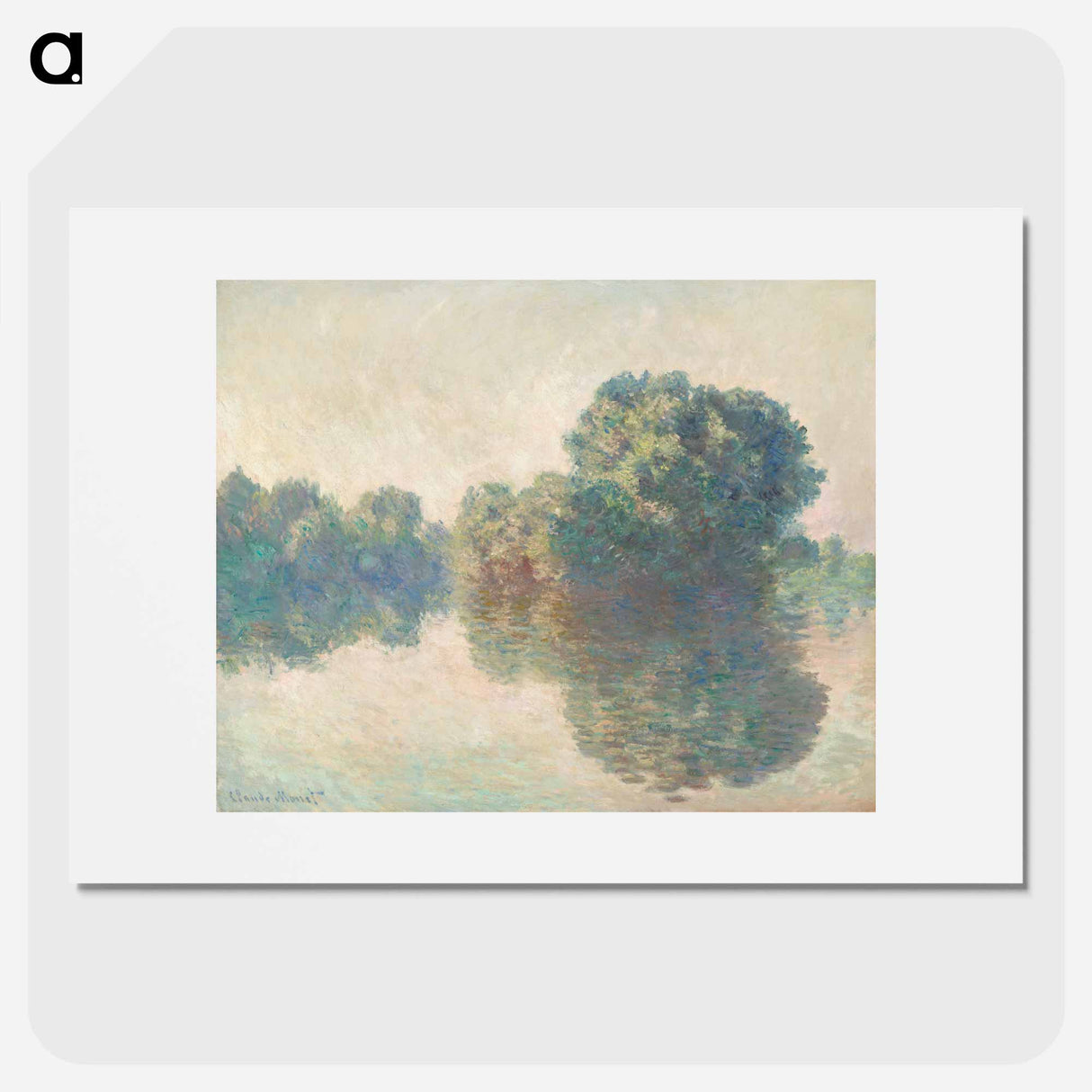 The Seine at Giverny - Claude Monet Poster.