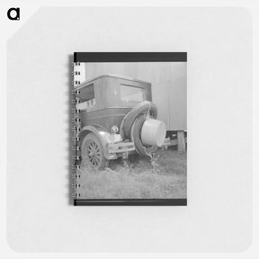 アートメモ帳-Migrant family's car near Brownsville, Texas - ドロテア ラング Memo.