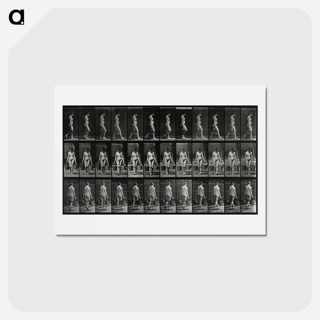 アートポストカード-Woman with Buckets
 - エドワード マイブリッジ Postcard.