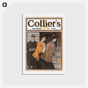 アートポストカード-Collier's November 14 - エドワード ペンフィールド Postcard.