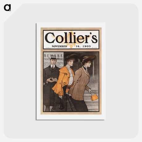 アートポストカード-Collier's November 14 - エドワード ペンフィールド Postcard.