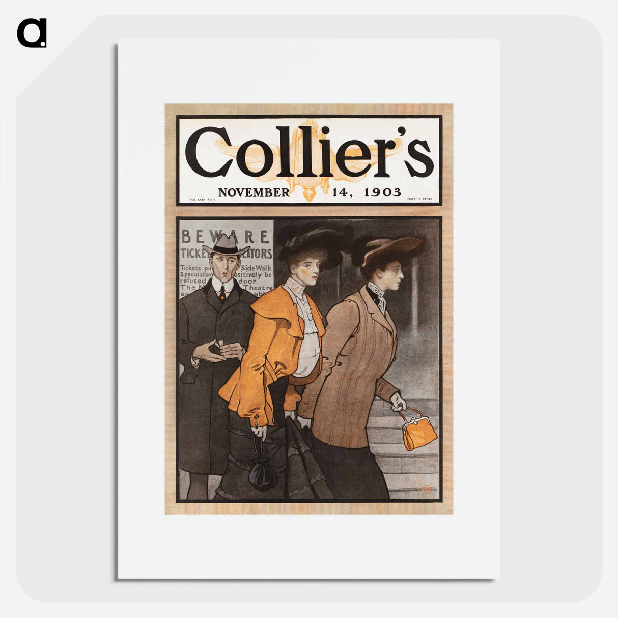 Collier's November 14 - Edward Penfield Poster.