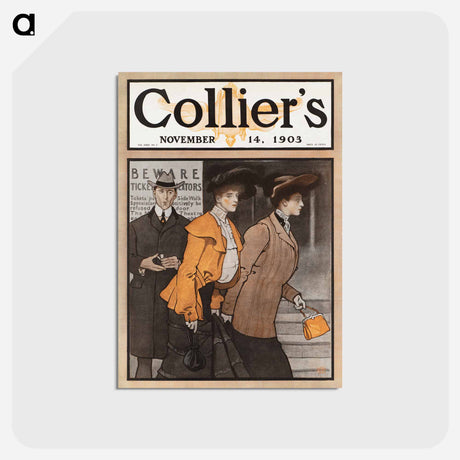 アートポストカード-Collier's November 14 - エドワード ペンフィールド Postcard.