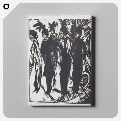 アートパネル-Five Women on the Street - エルンスト ルートヴィヒ キルヒナー Canvas.