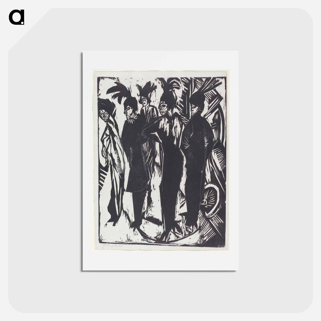 アートポストカード-Five Women on the Street - エルンスト ルートヴィヒ キルヒナー Postcard.