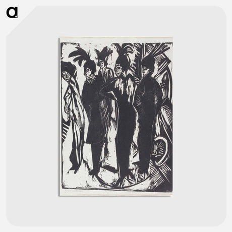 アートポストカード-Five Women on the Street - エルンスト ルートヴィヒ キルヒナー Postcard.
