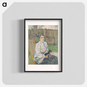 アートポスター-Lady with a Dog - アンリ ド トゥールーズ ロートレック Poster.