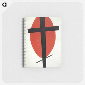 アートメモ帳-The black cross on a red oval - カジミール マレーヴィチ Memo.