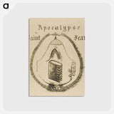 アートポストカード-Cover-Frontispiece for the Apocalypse of St. John - オディロン ルドン Postcard.