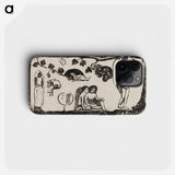 Women, Animals, and Foliage - ポール ゴーギャン Phone Case.