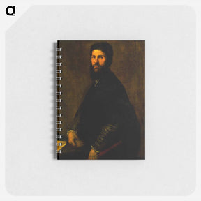 アートメモ帳-Man Holding a Flute - ティツィアーノ ヴェチェッリオ Memo.