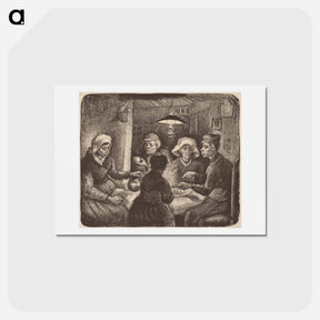 アートポストカード-Potato Eaters - フィンセント ファン ゴッホ Postcard.