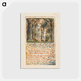 アートポストカード-Songs of Innocence and of Experience: The Little Boy Found - ウィリアム ブレイク Postcard.