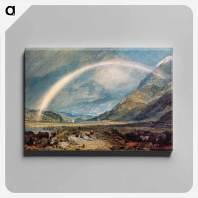 アートパネル-Kilchern Castle, with the Cruchan Ben Mountains, Scotland Noon - ウィリアム ターナー Canvas.