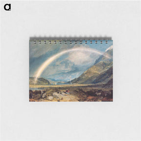 アートメモ帳-Kilchern Castle, with the Cruchan Ben Mountains, Scotland Noon - ウィリアム ターナー Memo.