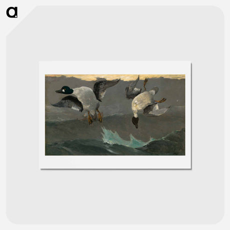 アートポストカード-Right and Left - ウィンスロー ホーマー Postcard.