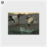 アートポストカード-Right and Left - ウィンスロー ホーマー Postcard.