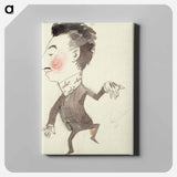 Karikatyyri hj. linderistä - アルバート エーデルフェルト Canvas.