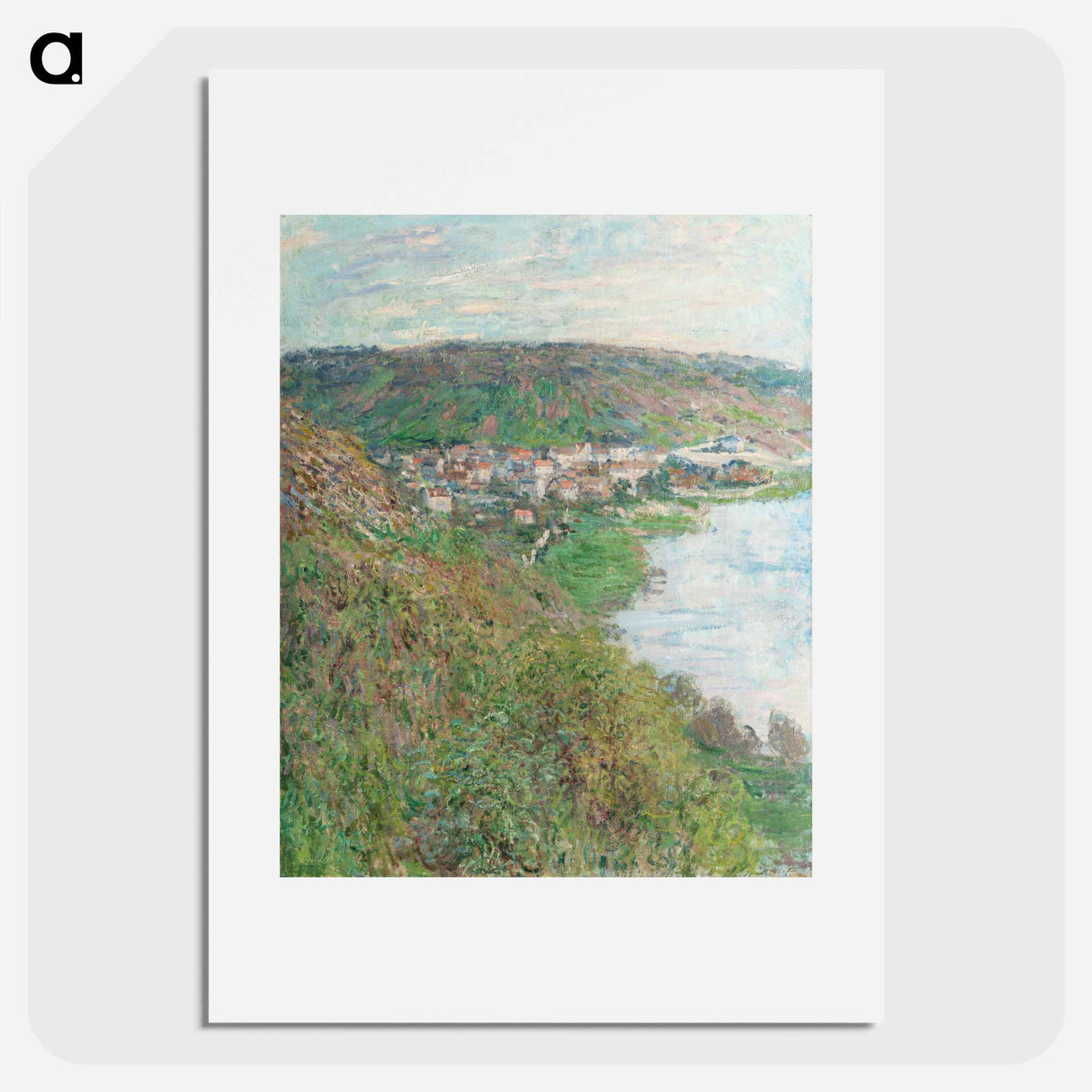 View of Vétheuil - Claude Monet Poster.