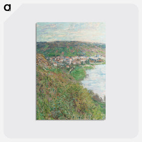 アートポストカード-View of Vétheuil - クロード モネ Postcard.