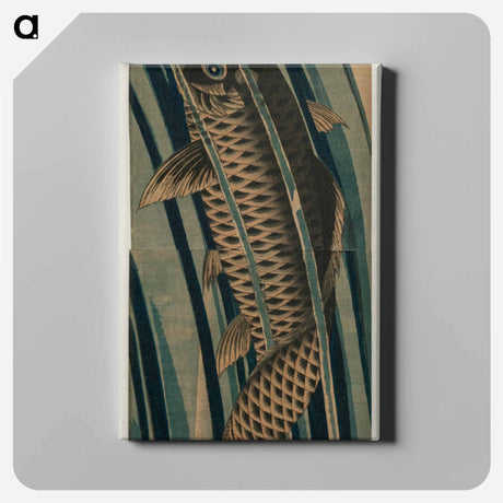 アートパネル-Carp Ascending a Waterfall
 - クリーブランド美術館 Canvas.