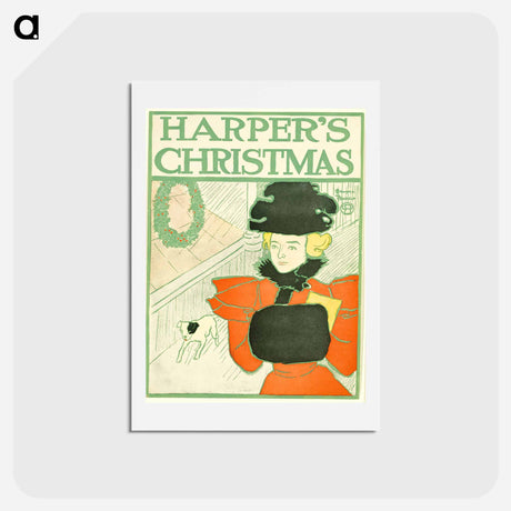 アートポストカード-Harper's Christmas - エドワード ペンフィールド Postcard.